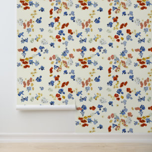 Van Gogh's Poppy and Iris Flowers Wallpaper