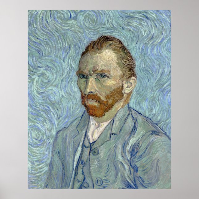 Van Gogh's Self-Portrait Poster (Front)