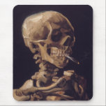 Van Gogh's Skeleton with Burning Cigarette Mouse Pad<br><div class="desc">Van Gogh's "Skull of a Skeleton with Burning Cigarette" c. 1885–86. This is an early piece done as a study while at the Royal Academy of Fine Arts in Belgium.</div>