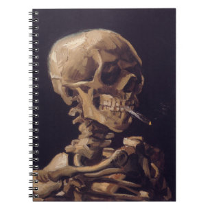 Van Gogh's Skeleton with Burning Cigarette Notebook
