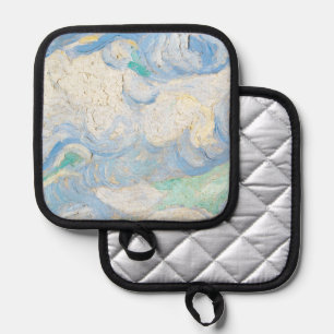 Van Gogh's sky background Pot Holder