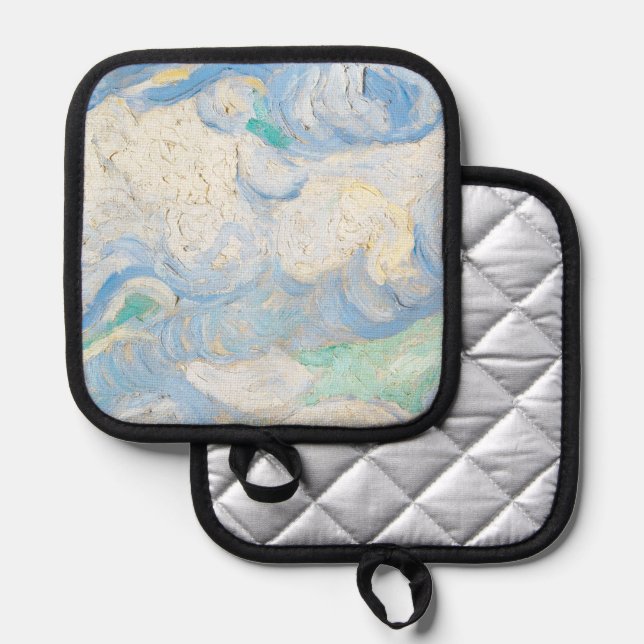 Van Gogh's sky background Pot Holder (Front/Back)