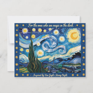Van Goghs Starry Night Art Inspired Postcard