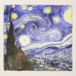 Van Gogh's 'Starry Night' Chiffon Scarf<br><div class="desc">Wrap your star in the magnificent stars of Vincent van Gogh's masterpiece "Starry Night." This luscious chiffon scarf will become a favourite,  go-to piece.</div>