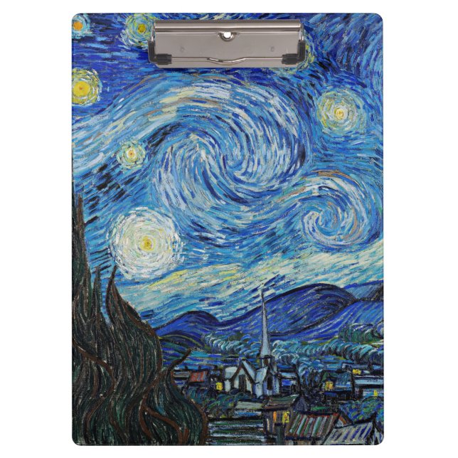 Van Gogh's Starry Night Clipboard (Front)