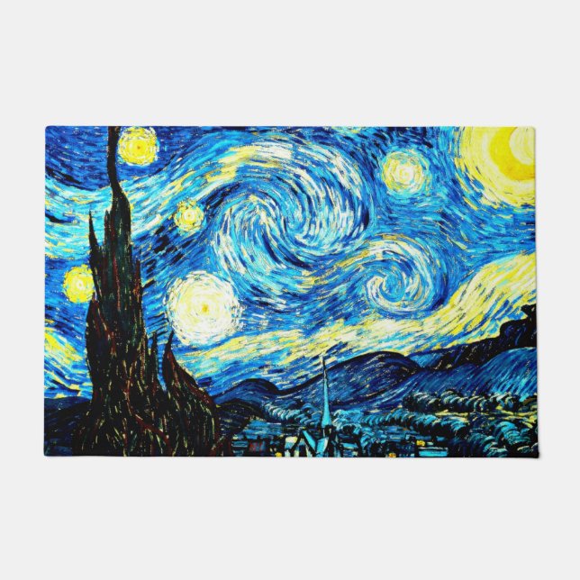 Van Gogh's Starry Night Doormat (Front)