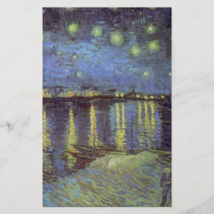 Van Gogh's Starry Night Painting Stationery