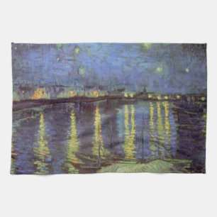 Van Gogh's Starry Night Painting Tea Towel