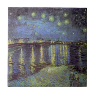 Van Gogh's Starry Night Painting Tile