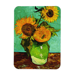 Van Gogh's Sunflowers (3) Magnet