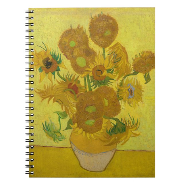 Van Gogh's Sunflowers Notebook (Front)
