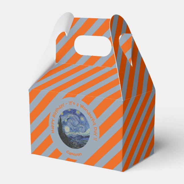van Gogh's The Starry Night Party Items Collection Favour Box (Front Side)