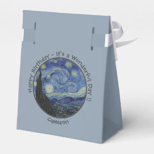 van Gogh's The Starry Night Party Items Collection Favour Box