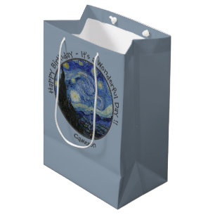 van Gogh's The Starry Night Party Items Collection Medium Gift Bag