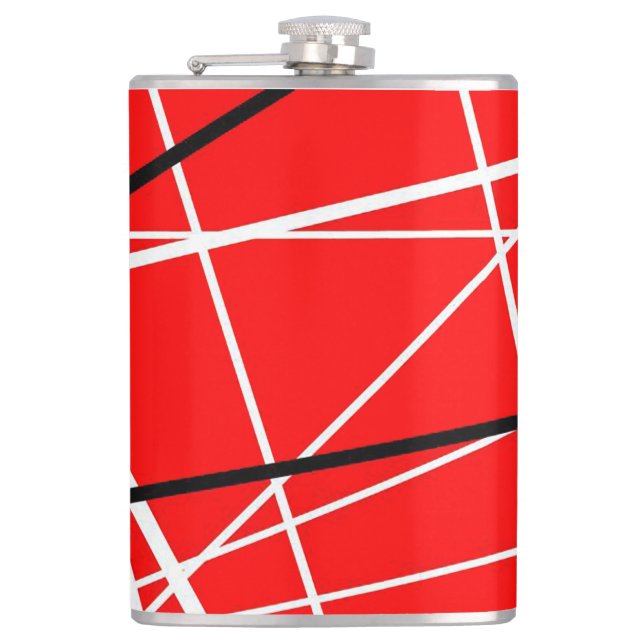 Van Halen Stripes Vinyl Petaca Hip Flask (Front)