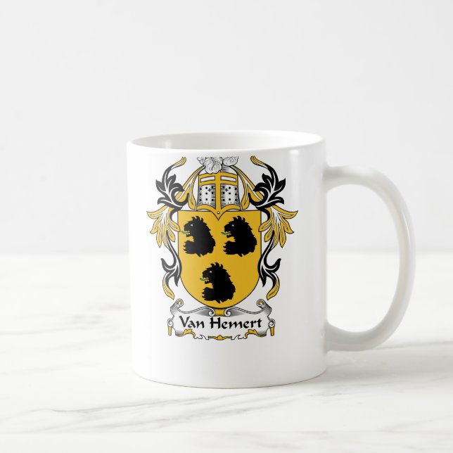 Van Hemert Family Crest Coffee Mug (Right)