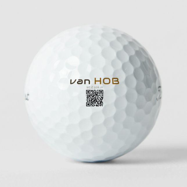 van HOB, let it sink Golf Balls (Front)