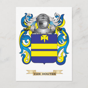 Van Houten Family Crest (Coat of Arms) Postcard