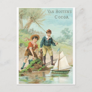 Van Houtens Cocoa Postcard