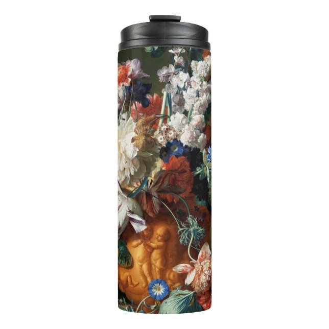 Van Huysum’s Bouquet of Flowers art tumbler (Front)