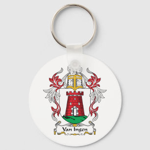 Van Ingen Family Crest Key Ring