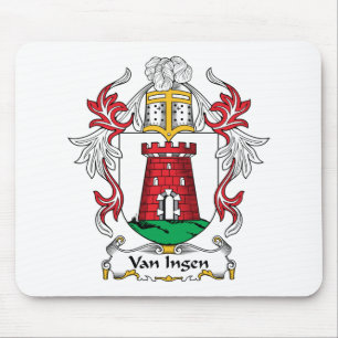 Van Ingen Family Crest Mouse Pad
