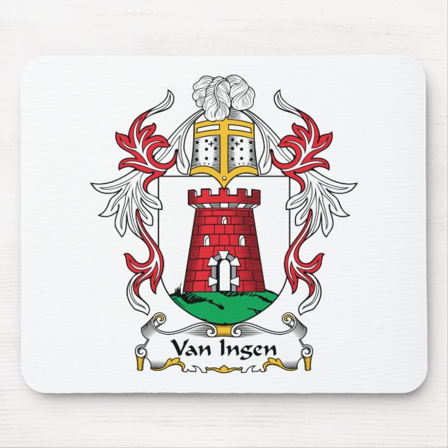 Van Ingen Family Crest Mouse Pad (Front)