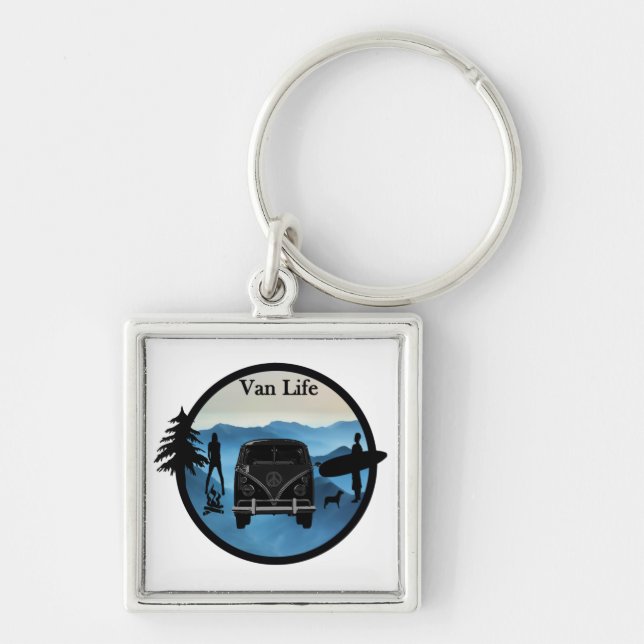 Van life adventures key ring (Front)