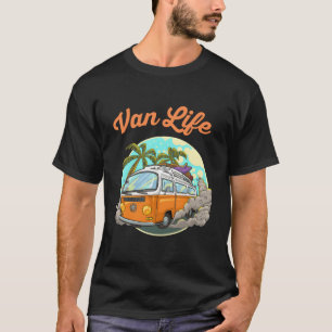 Van Life Camping Funny Vintage Van Mens Womens T-Shirt