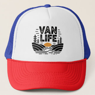 Van Life Retro Sunset Outdoor Nature Sunset Cap