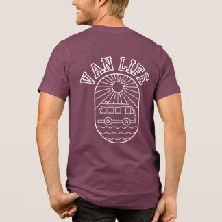 Van Life Sunset Camper Van Unisex Tri-Blend Shirt