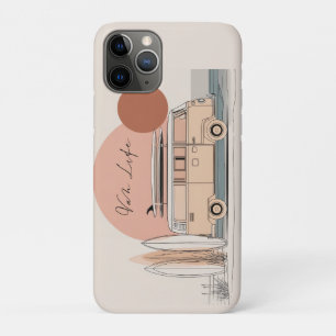 Van Life Surf Van – Retro Beach Camper Aesthetic iPhone 11 Pro Case