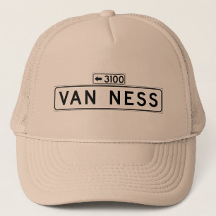 Van Ness Ave., San Francisco Street Sign Trucker Hat