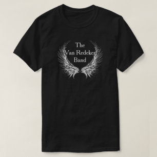 Van Redeker Band T Shirt for Men, White Lettering