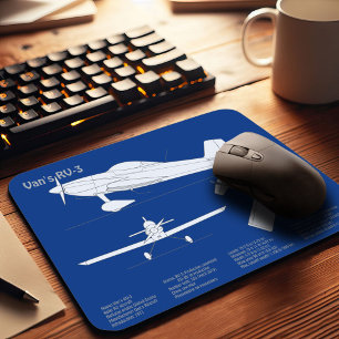 Van’s RV-3 - Aeroplane Blueprint Plans ABD Mouse Pad