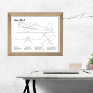 Van’s RV-3 - Aeroplane Blueprint Plans BD Photo Print