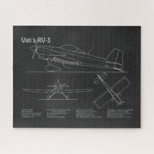 Van’s RV-3 - Aeroplane Blueprint Plans PD Jigsaw Puzzle