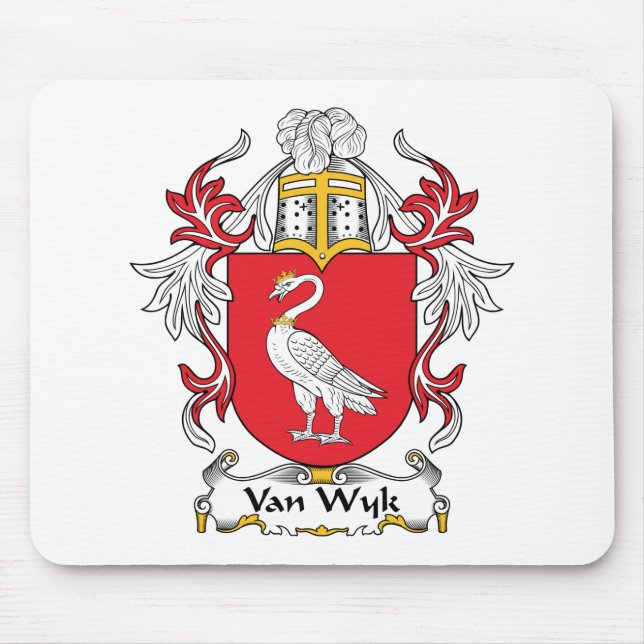 Van Wyk Family Crest Mouse Pad (Front)