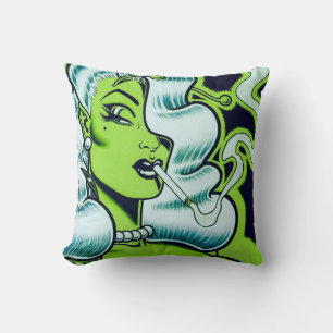 Vana DeVinyl™/Dangerous Dame Throw Pillow
