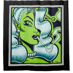 Vana DeVinyl™/Glamour Close Up Shower Curtain
