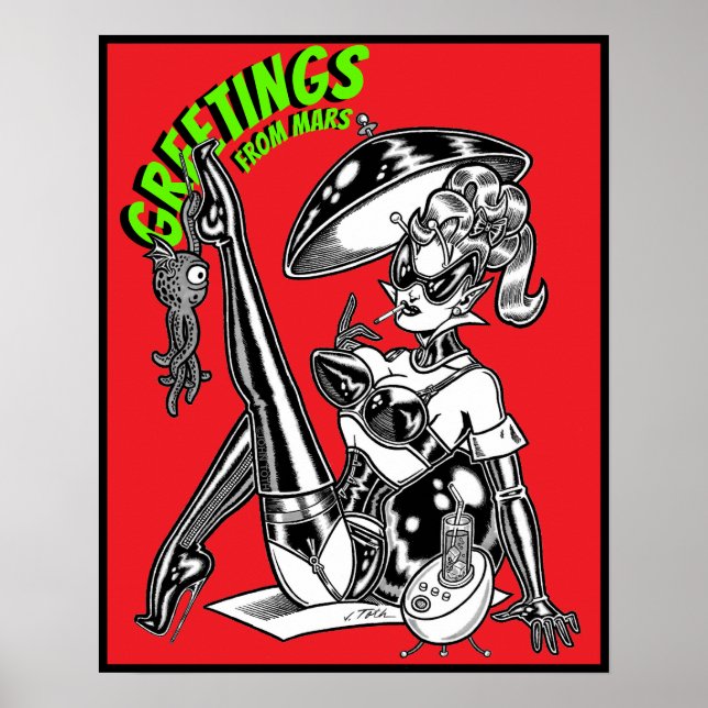 Vana DeVinyl™/Greetings from Mars Poster (Front)