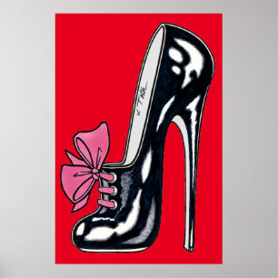 Vana DeVinyl™/High Heel With Bow Poster