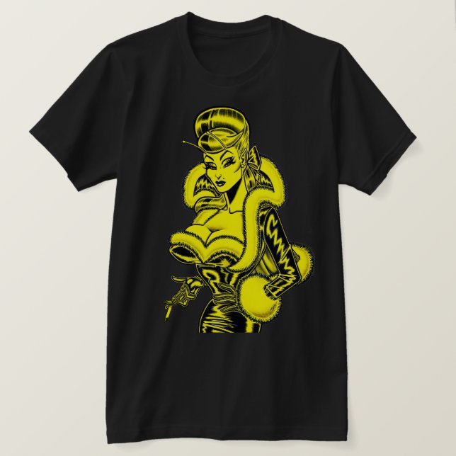 Vana DeVinyl™/PVC and Fun Fur T-Shirt (Design Front)