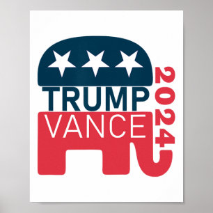 Vance 2024 President Vote Usa Election Maga Poster