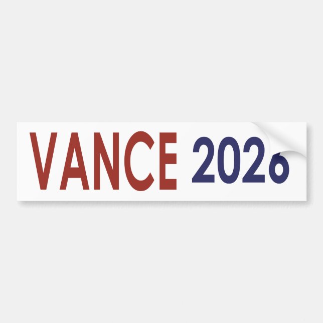 Vance 2026 bumper sticker (Front)