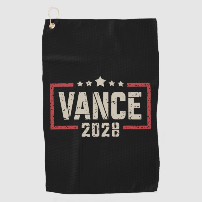 Vance 2028 President Election Campaign US Flag  Golf Towel (Front)