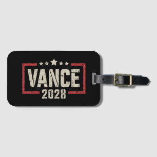 Vance 2028 President Election Campaign US Flag Luggage Tag
