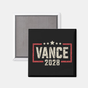 Vance 2028 President Election Campaign US Flag  Magnet