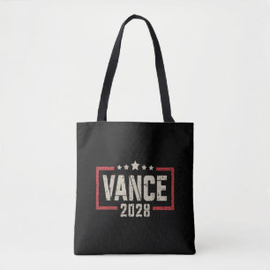 Vance 2028 President Election Campaign US Flag Tote Bag