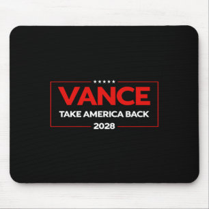 Vance 2028 President Us Flag Vintage Election Camp Mouse Pad